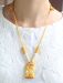 Colar Pingente com Brinco - Amarelo Ouro